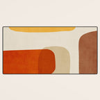 Modern Abstract Earth Tones Artwork Desk Mat Gallery Image 3