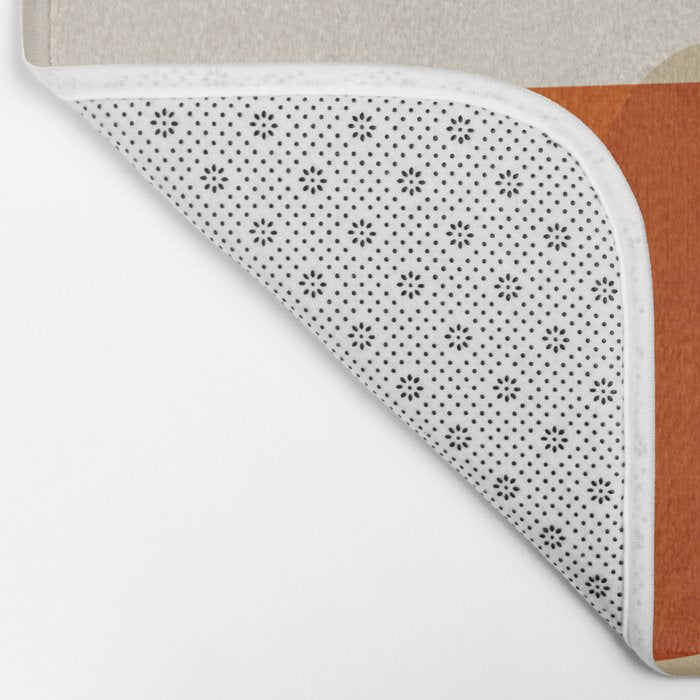Modern Abstract Earth Tones Artwork Bath Mat Gallery Image 2