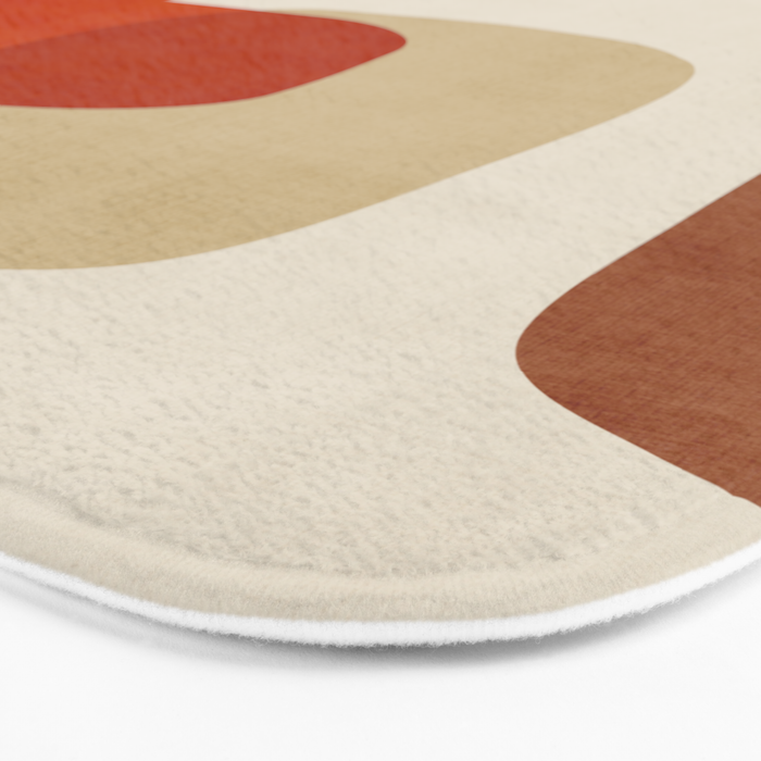 Modern Abstract Earth Tones Artwork Bath Mat Gallery Image 3