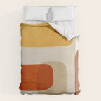 Modern Abstract Earth Tones Artwork Duvet Cover Gallery Image 6