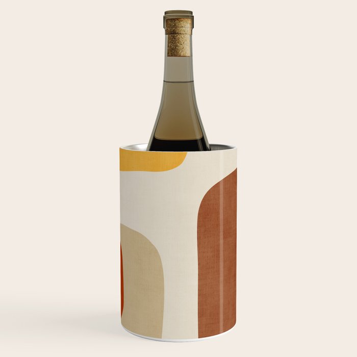 Modern Abstract Earth Tones Artwork Wine Chiller Gallery Image 3