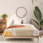 Modern Abstract Earth Tones Artwork Comforter Gallery Image 3