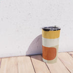 Modern Abstract Earth Tones Artwork Travel Mug Gallery Image 4