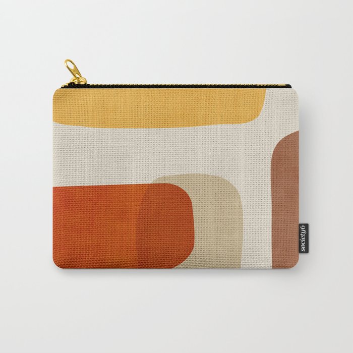 Modern Abstract Earth Tones Artwork Carry All Pouch Gallery Image 1