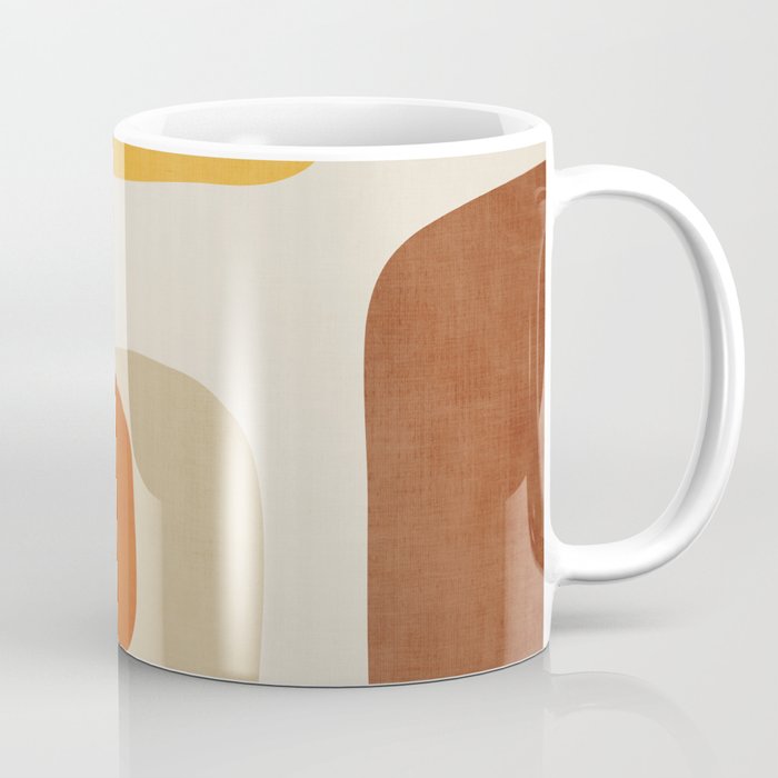 Modern Abstract Earth Tones Artwork Coffee Mug Gallery Image 1