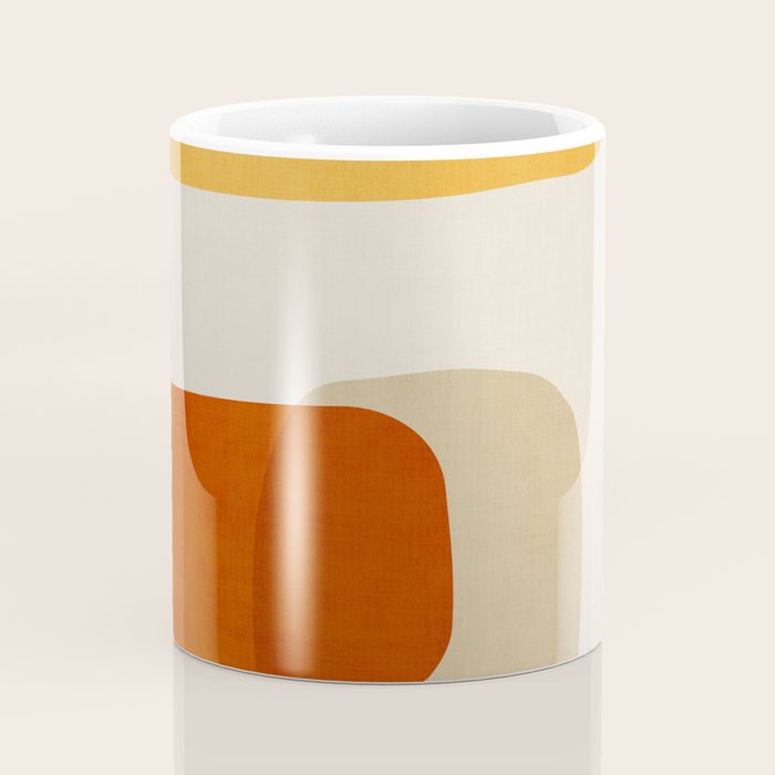 Modern Abstract Earth Tones Artwork Coffee Mug Gallery Image 4
