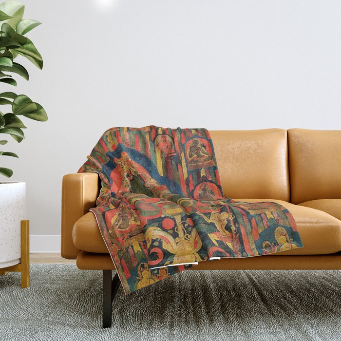 Hindu Krishna Tapestry Throw Blanket Gallery Image 1