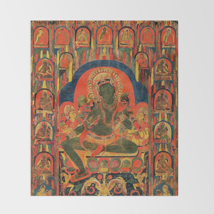 Hindu Krishna Tapestry Throw Blanket Gallery Image 2
