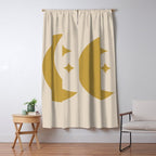 Moon & Stars - Gold Window Curtain Gallery Image 5