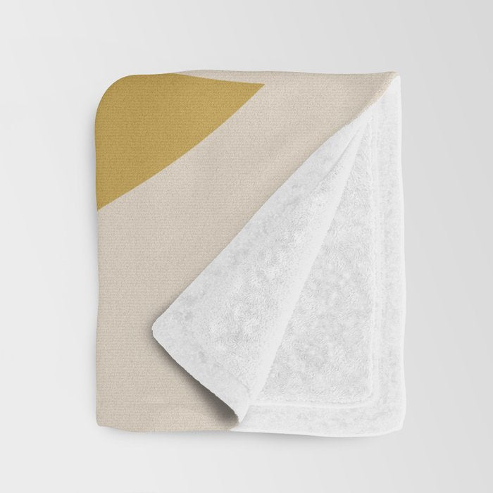 Moon & Stars - Gold Throw Blanket Gallery Image 3