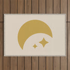 Moon & Stars - Gold Outdoor Rug Gallery Image 1