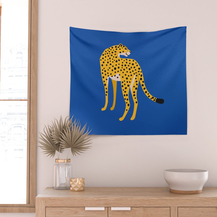The Stare 2: Golden Cheetah Edition Wall Tapestry Gallery Image 2