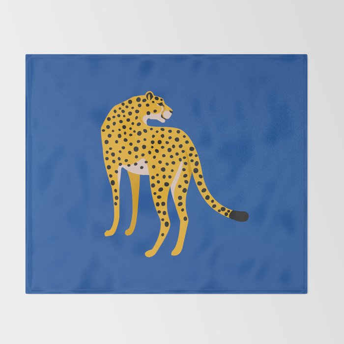 The Stare 2: Golden Cheetah Edition Throw Blanket Gallery Image 2