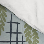 Blue floral with checks Comforter Gallery Image 4