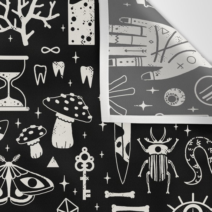 Curiosities: Bone Black Wall Tapestry Gallery Image 3