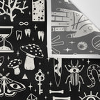 Curiosities: Bone Black Wall Tapestry Gallery Image 3