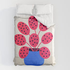 Blueberry Vase & French Fuchsia Leaves: Vases & Stuff 03 Duvet Cover Gallery Image 6