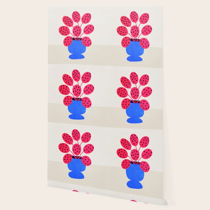 Blueberry Vase & French Fuchsia Leaves: Vases & Stuff 03 Wallpaper Gallery Image 2