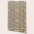 Geometric Hearts pattern black Wallpaper Gallery Image 2
