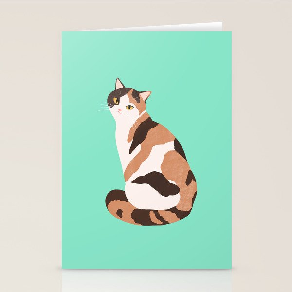 Spotted Cat Stationery Card Gallery Image 1