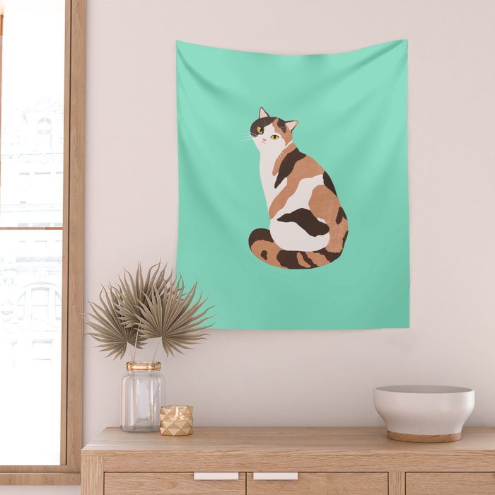 Spotted Cat Wall Tapestry Gallery Image 2