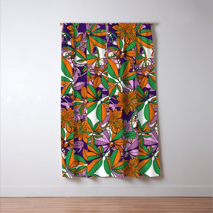 Vintage 1970s Window Curtain Gallery Image 3