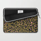 Leopard Spots Olive Laptop Sleeve Gallery Image 2