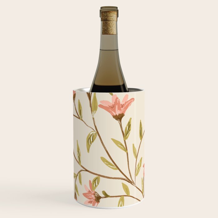 Vintage Floral Pattern Wine Chiller Gallery Image 2
