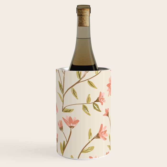 Vintage Floral Pattern Wine Chiller Gallery Image 3