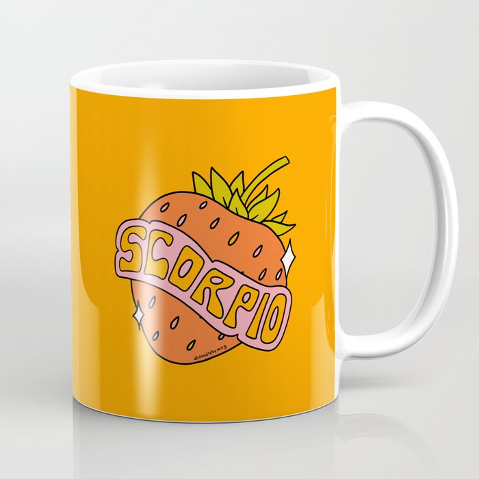 Scorpio Strawberry Coffee Mug Gallery Image 1