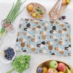 Rough Collie Dog Paws and Bones Pattern Cutting Board Gallery Image 2