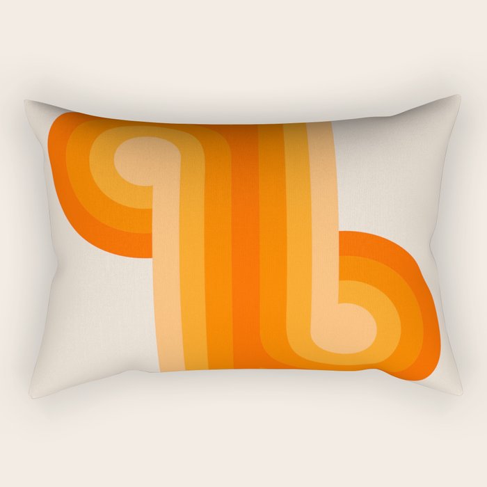 Creamsicle Knots Rectangular Pillow Gallery Image 2