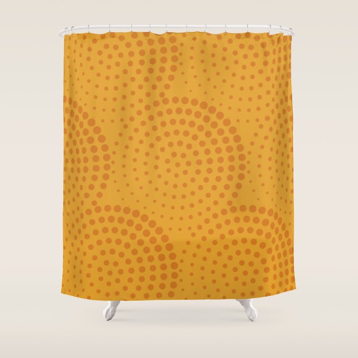 Ochre Sun Shower Curtain Gallery Image 1