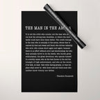 The Man In The Arena, Theodore Roosevelt Quote, Wrapping Paper Gallery Image 1