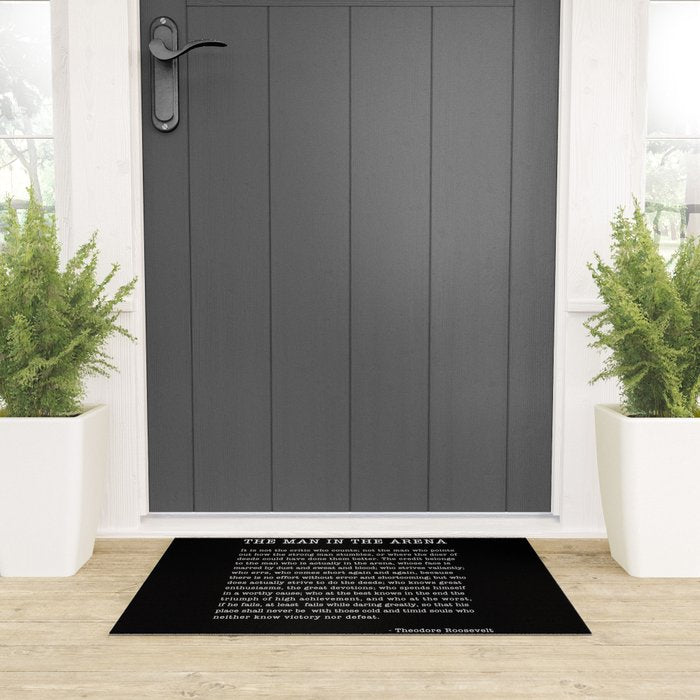 The Man In The Arena, Theodore Roosevelt Quote, Welcome Mat Gallery Image 3