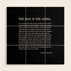 The Man In The Arena, Theodore Roosevelt Quote, Wood Wall Art Gallery Image 1