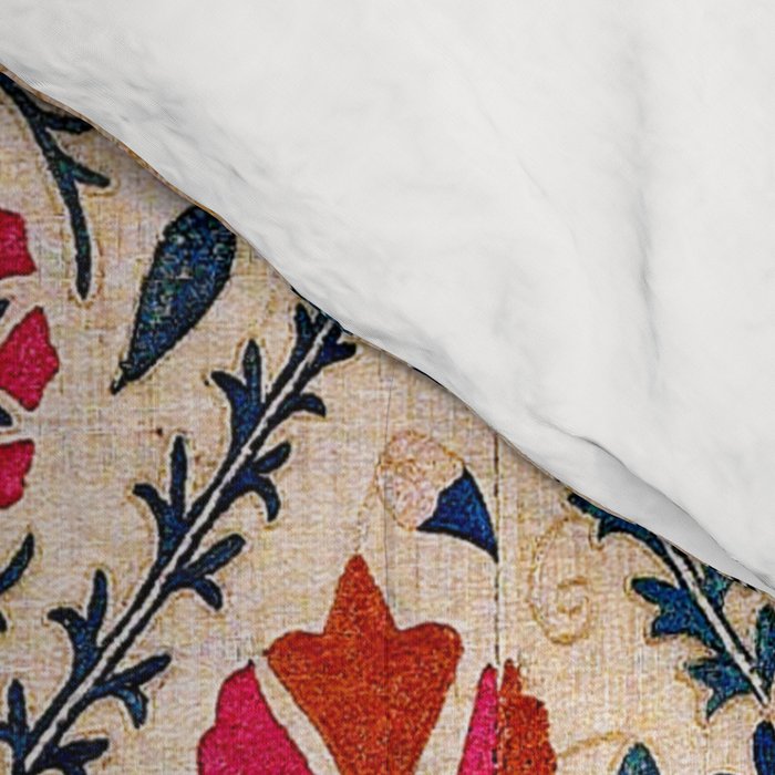 Kermina Suzani Uzbekistan Floral Embroidery Print Comforter Gallery Image 4