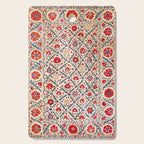 Kermina Suzani Uzbekistan Floral Embroidery Print Cutting Board Gallery Image 1