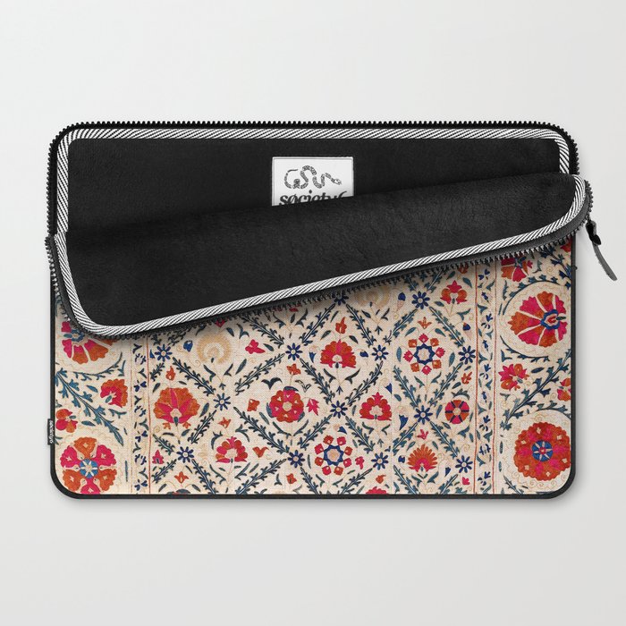 Kermina Suzani Uzbekistan Floral Embroidery Print Laptop Sleeve Gallery Image 2