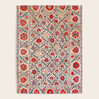 Kermina Suzani Uzbekistan Floral Embroidery Print Poster Gallery Image 4
