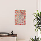 Kermina Suzani Uzbekistan Floral Embroidery Print Poster Gallery Image 2