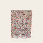 Kermina Suzani Uzbekistan Floral Embroidery Print Wall Hanging Gallery Image 1