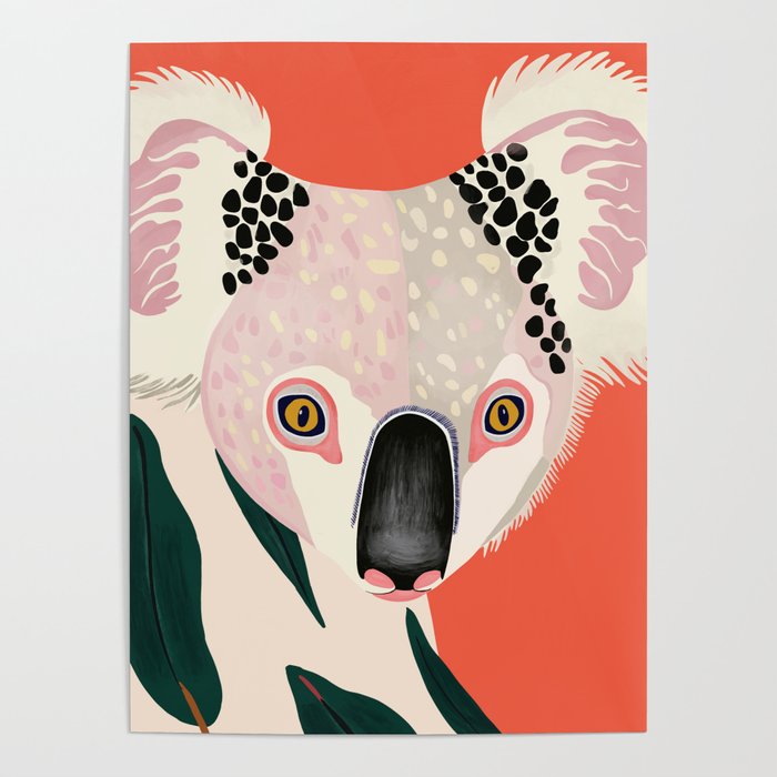 Koala Portrait Poster Gallery Image 4