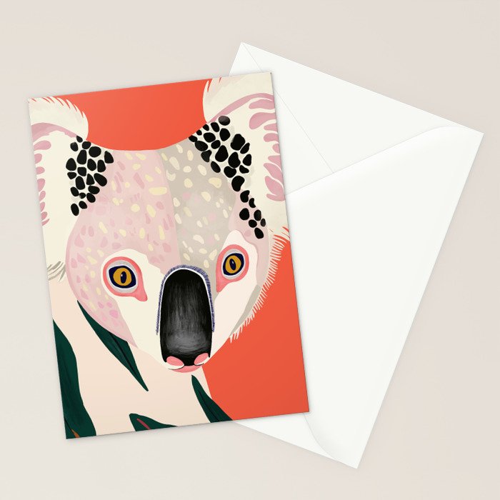 Koala Portrait Stationery Card Gallery Image 2