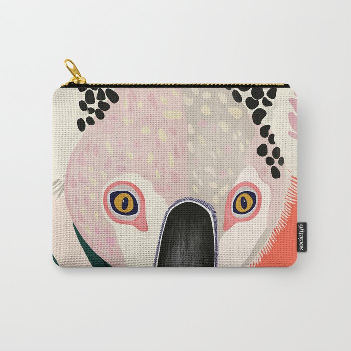 Koala Portrait Carry All Pouch Gallery Image 1