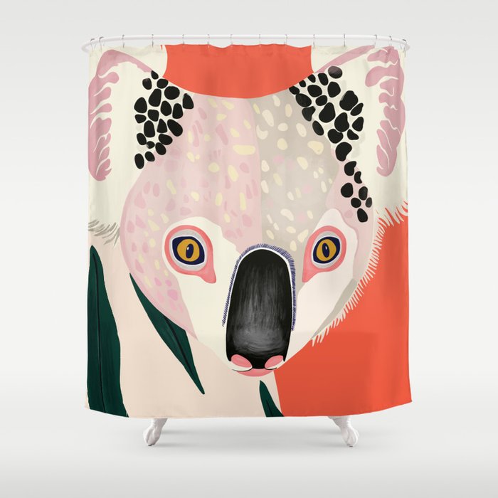 Koala Portrait Shower Curtain Gallery Image 1