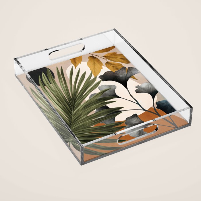 Abstract Tropical Art 17 Acrylic Tray Gallery Image 1
