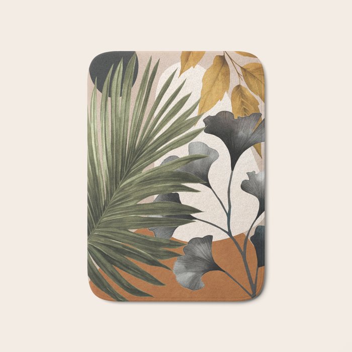 Abstract Tropical Art 17 Bath Mat Gallery Image 1