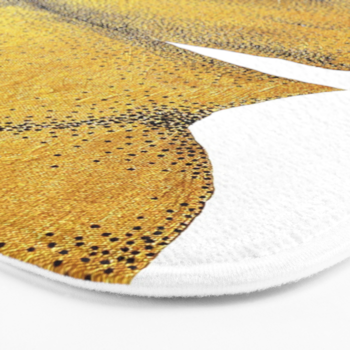 Echoes - NOODOOD painting (gold doesn't print shiny) Bath Mat Gallery Image 3