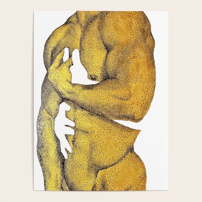 Echoes - NOODOOD painting (gold doesn't print shiny) Poster Gallery Image 4